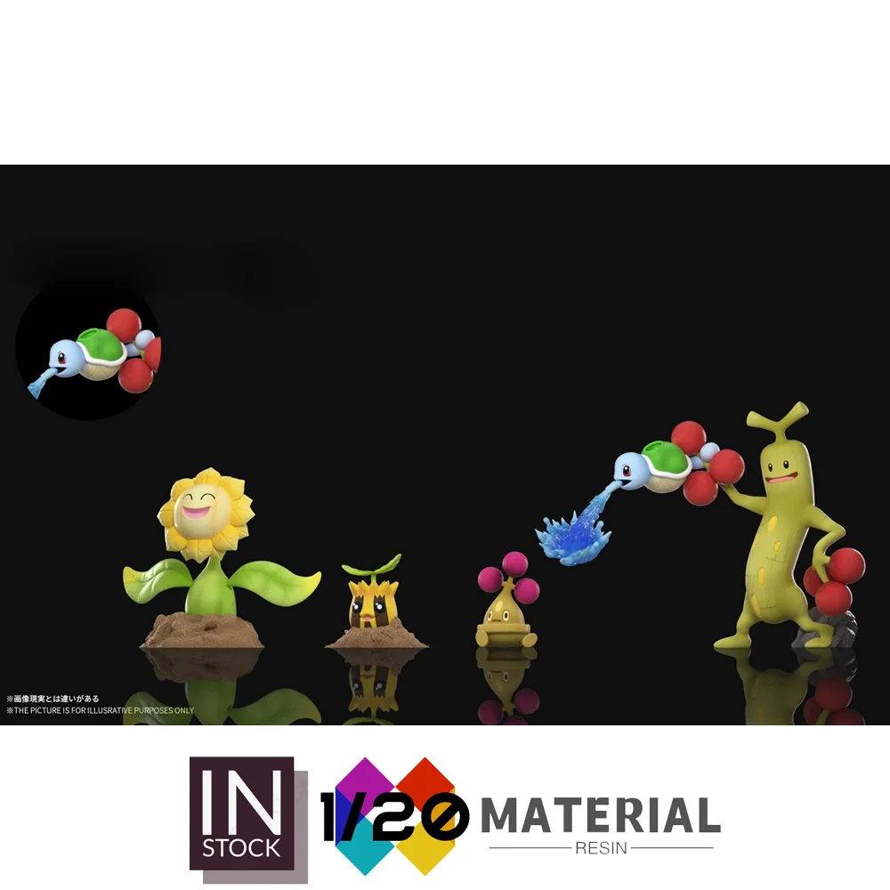 [En stock] Mundo a escala de resina 1/20 [WONDER] – Sunkern, Sunflora, Sudowoodo y Bonsly