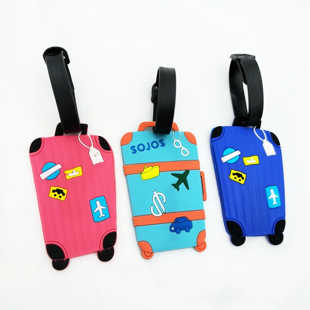 3pcs creative luggage style luggage tags, hanging tags, airport anti loss ID tags, essential for both men and women when traveli