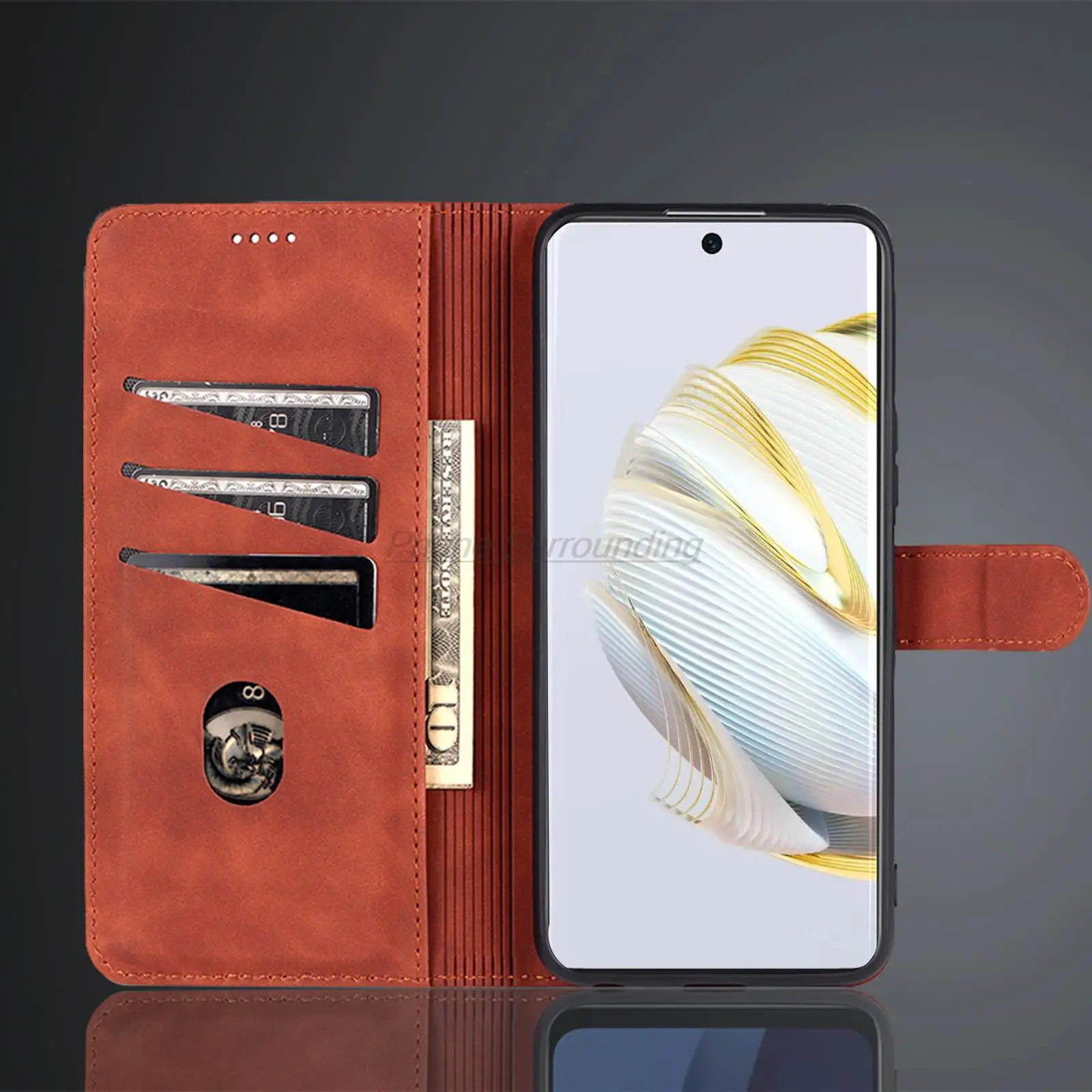 Card Holder Wallet Case for Huawei Nova 10 Pro Nova10 6.67" 6.78" Pu Leather Case Flip Holster Phone Cover capa fundas Coque image 4