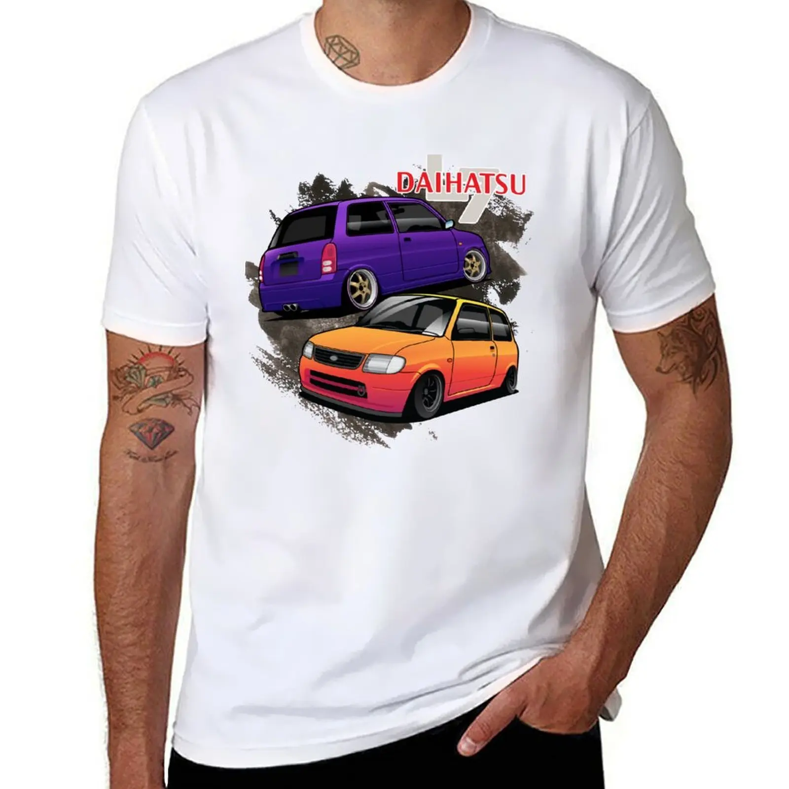 

Daihatsu Cuore L700 T-Shirt man t shirts graphic t shirts for man pack white T-Shirt