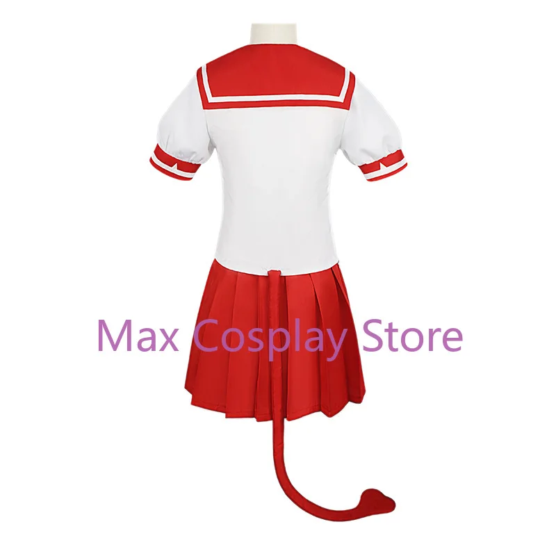 Max Valac Clara Cosplay Costume Wig Schoolgirl Sailor Skirt Welcome to Demon School Uniform Halloween Christmas Carnival