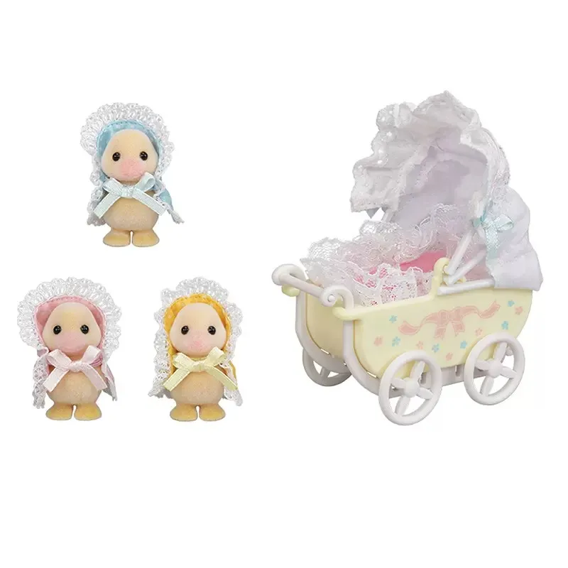 

Sylvanian Families Darling Ducklings Baby Carriage Set Animal Toys Dolls Girl Gift New in Box 5601