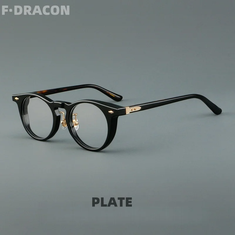 

Board Eyeglass Frame Retro Round Men's And Women's Eyeglass Frame New High-quality Optical Prescription Frame 98626