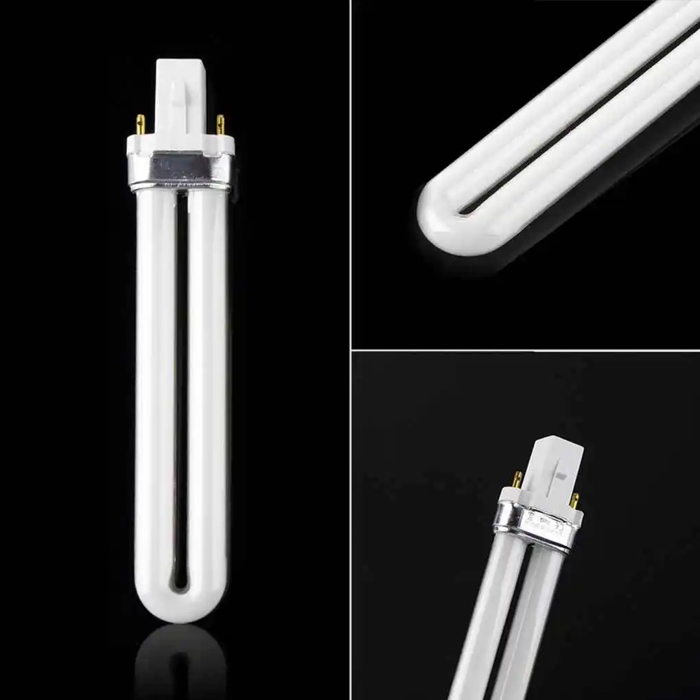 4Pcs 9W Nail Dryer UV Lamps Tube Light Bulbs Dryers Replacement Curing Multifunctional Manicure Pedicure Adult Grip Fingernail
