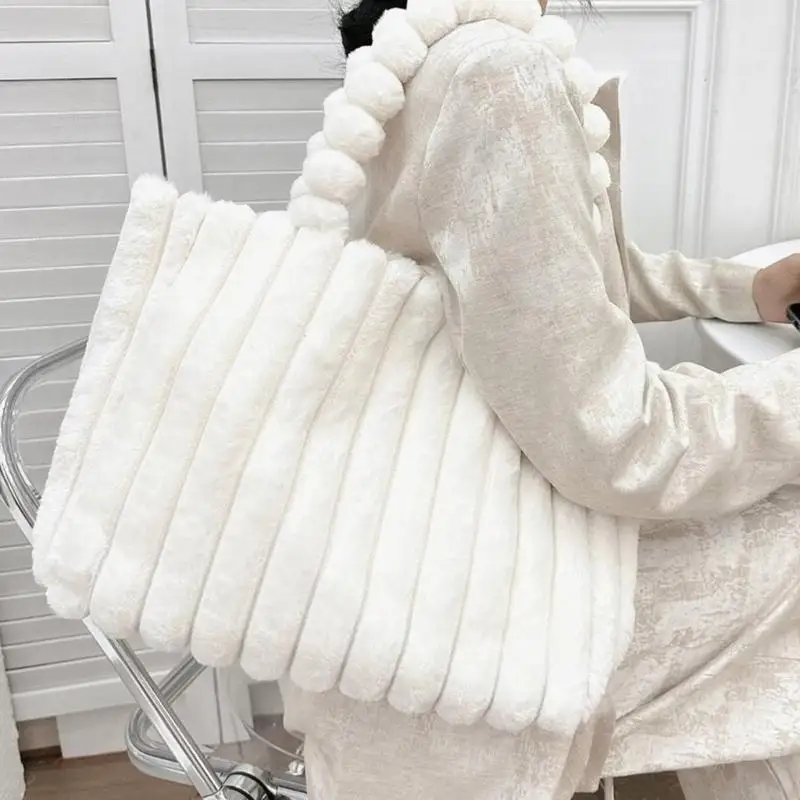 

Versatile Shopping Bag Large Capacity Handbag Solid Color Tote Bag 20CA