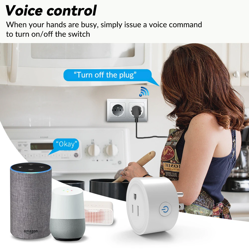 Prise américaine 10A WiFi prise intelligente WiFi Bluetooth télécommande Siri commande vocale HomeKit minuterie de contrôle de maison intelligente
