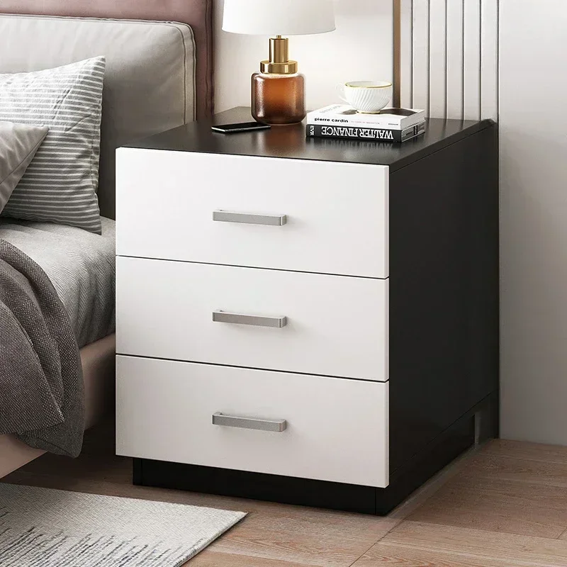 Night Chests Bedside Tables Side Bed Cabinet Storage Mid-century Bedside Tables Night Light Nightstands Comodini Cheap Furniture