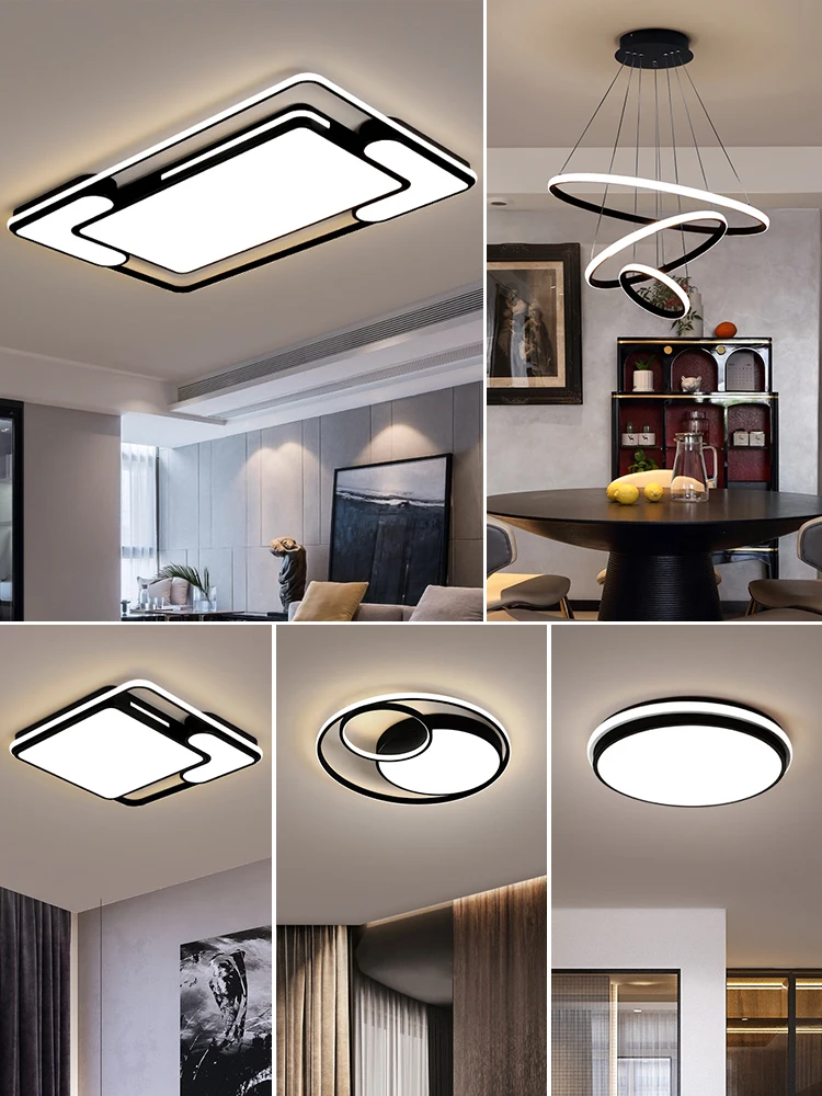 Modern simple whole house lighting combination package atmosphere Nordic LED ceiling lamp in the living room