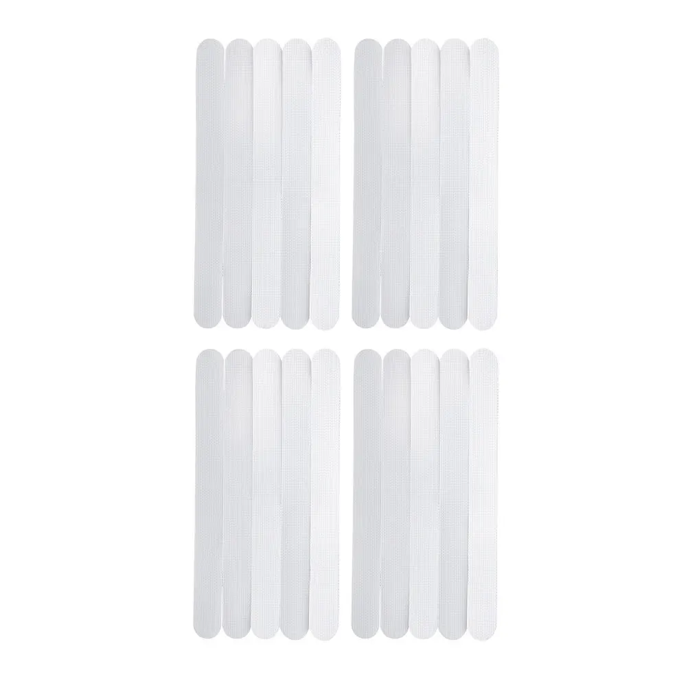 

4Sets Non-Slip Shower Stickers Easy Peel Off No Residue Bathroom Kitchen Floor Safety Anti-Slip Tape White Non-Slip Tape