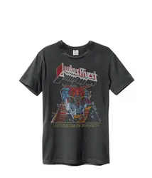 Amplified Judas Priest - Defenders - Mens Charcoal T-Shirt XL   T-shirts for Tees  tops Unisex Summer Short Sleeve