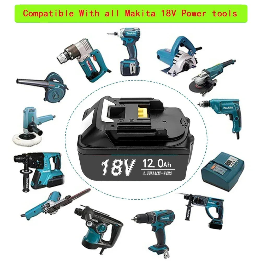 18 V Akku für Makita 18 V Elektrowerkzeuge Ersatzzubehör BL1860 BL1850 Li-Ionen-Akkus Pack Ladegerät