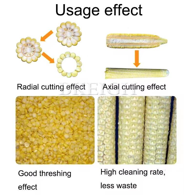 Commercial Efficient Fresh Corn Hulling And Threshing Machine, High-Power And Fast Corn Seed Remover