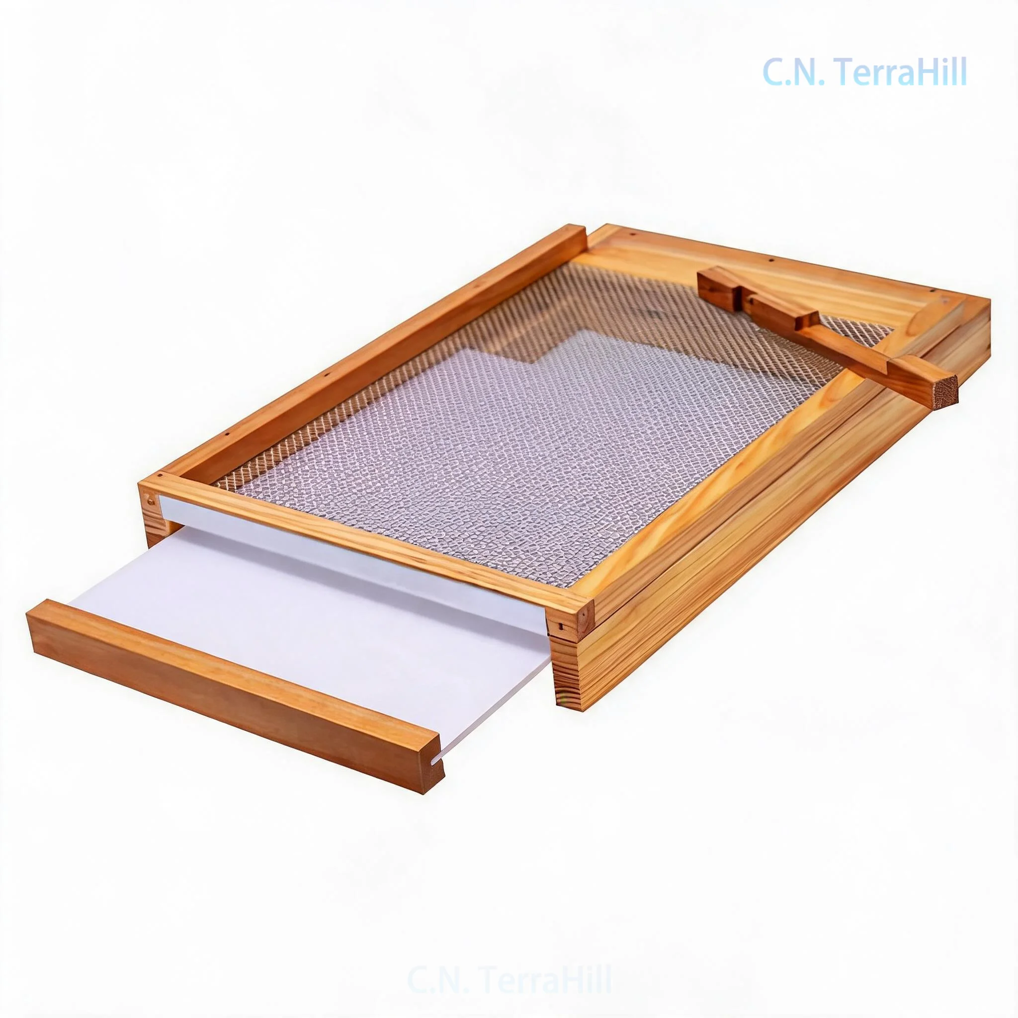 Solid Wood Langstroth Bee Hive Box with Screened Bottom Board and Entrance Reducer 10 Frame