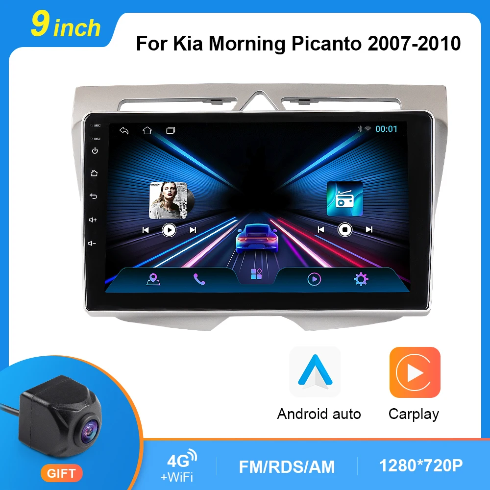 

For Kia Morning Picanto 2007 - 2010 Android 10 Car Radio Multimedia Video Player Navigation GPS RDS no dvd 2 din Autoradio