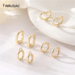 14K Gold Plated Brass Spring Clasp Connection Clasp For Jewelry Making DIY Bracelet Necklace Handmade Jewelry Findings