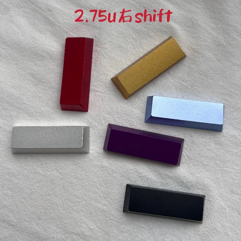 Right Shift Key Keycap Customized Aluminum Alloy No Carving Cherry Profile Keyboard Cap for Mechanical Keyboard Accessories Gift