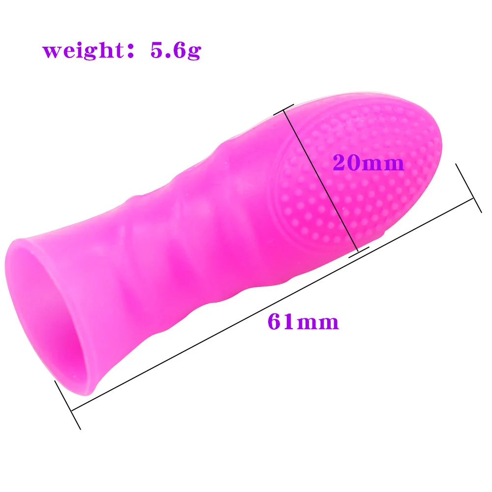 Finger Vibrator Gspot Clitori Stimulate Orgasm Massage Female Masturbator Erotic Finger Sleeve Sex Toys For Women Intimate Goods