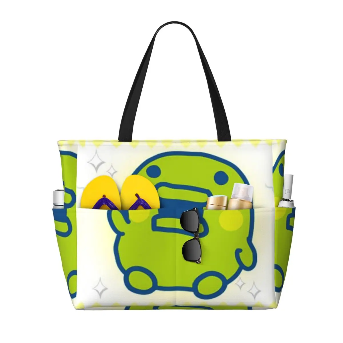 

Kuchipatchi Multiple Kuchipatchi Tama Tamagotchi Halloween Beach Tote Bag Duffle Large Tote Bag Women Travel Bag Fitness bag
