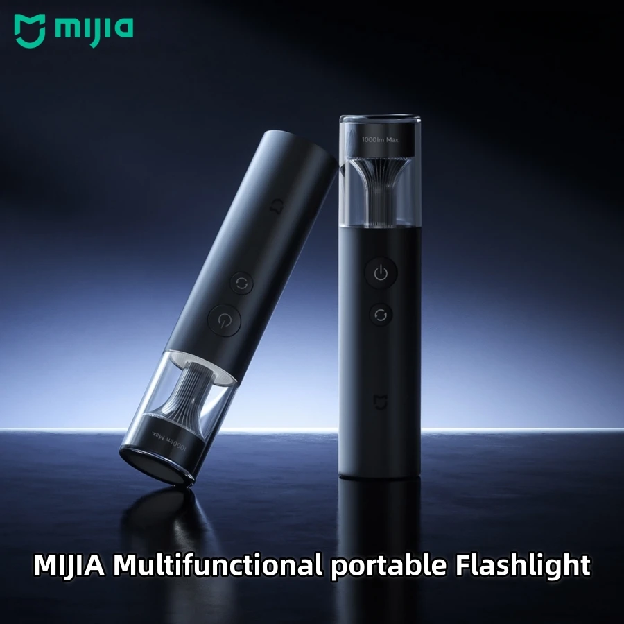 Mijia Multifunctional LED Flashlight Zoomable Ultra Bright Torch Window Breaker Safety Belt Cutter Car Emergency Light