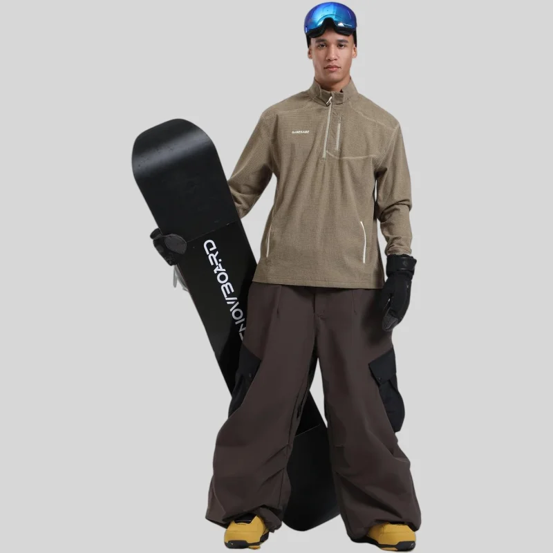 2025 Pantaloni da neve larghi invernali da uomo Pantaloni da snowboard taglie forti Pantaloni sportivi da sci all'aperto super larghi Isolamento impermeabile