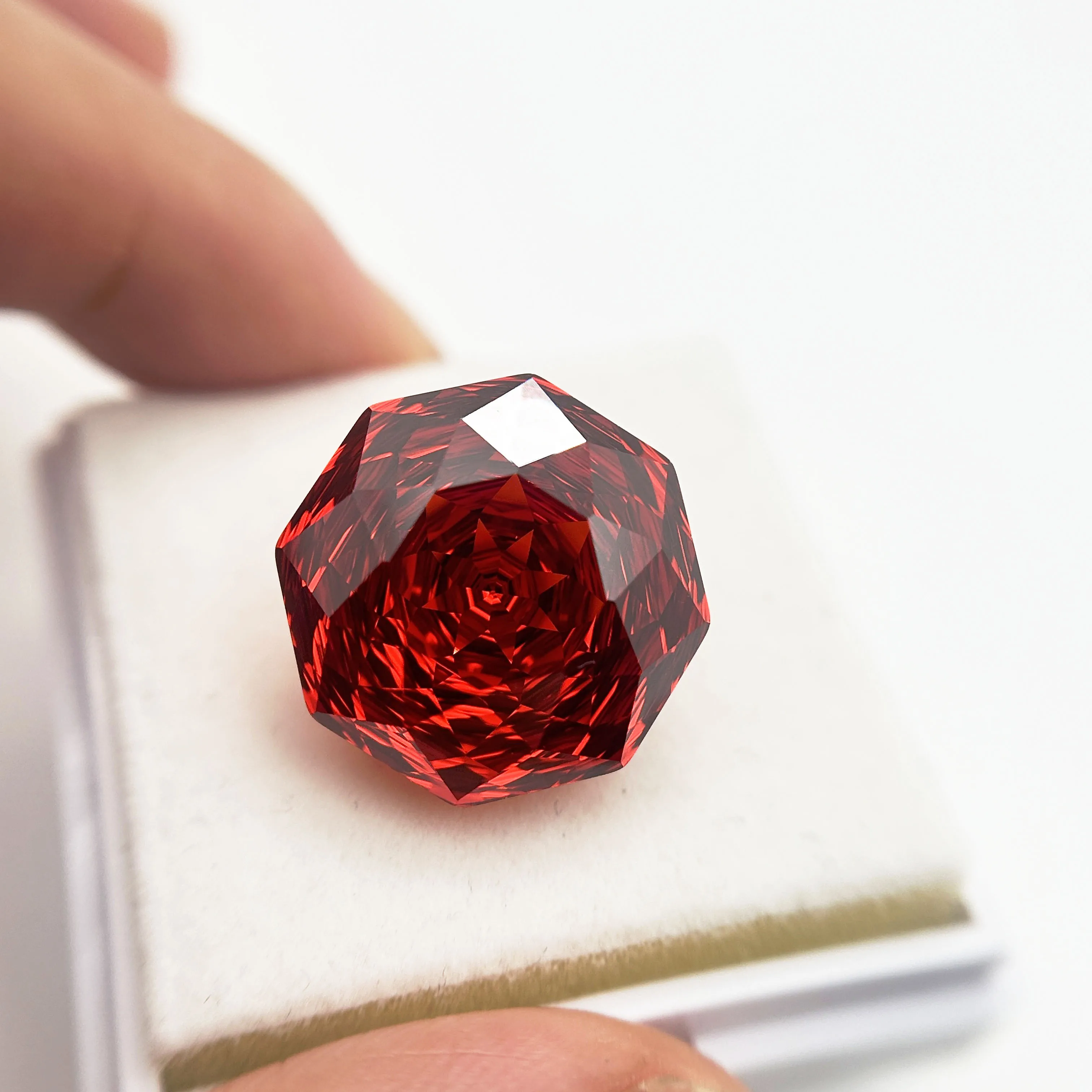 Kubischer Zirkonia-Stein, Oktagon-Rosenschliff, goldgelbe Farbe, 14-18 mm, lose Steine, verwendet für DIY-Schmuckherstellung, Inlay-Hauptmaterialien – Detail 28