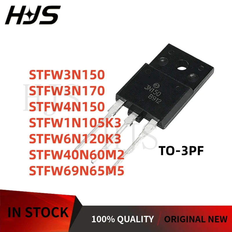 5PCS STFW6N120K3 STFW4N150 STFW3N150 STFW3N170 STFW1N105K3 STFW69N65M5 STFW40N60M2 STFW6N120K3 TO-3PF 100% NEW