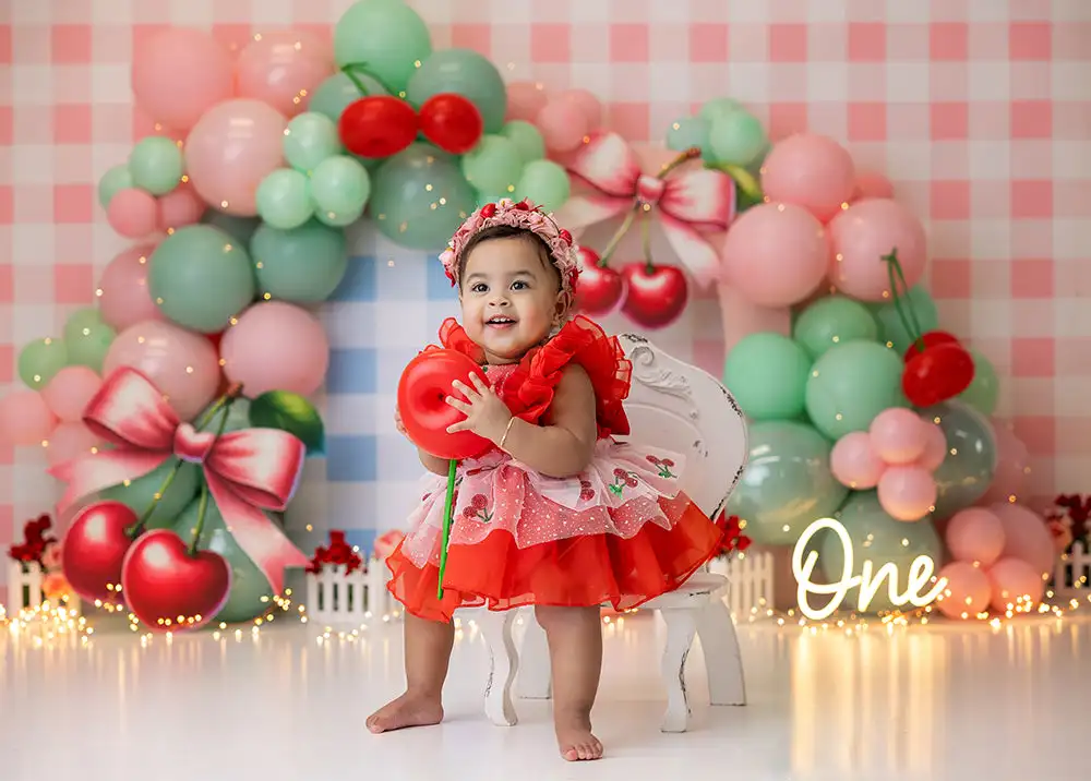 Little Bear Birthday Cake Smash Backdrop Pink Butterfly Princess Castle Girls Adult Photography Studio Backgrounds