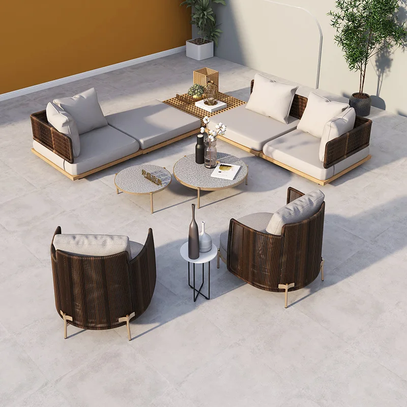

Outdoor sofa villa scenic public courtyard garden balcony terrace