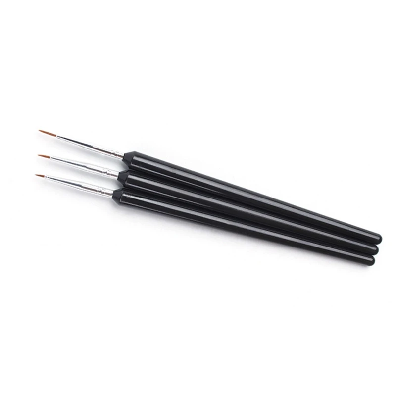 E9LB 3 Pieces Premium Art Liner Brushes Sets Perfect for