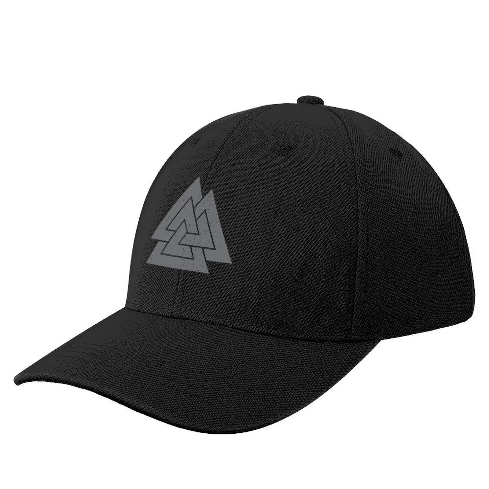

Valknut Symbol (Grey on Black) Baseball Cap Uv Protection Solar Hat Beach Outing Cosplay Fishing cap For Women Men's