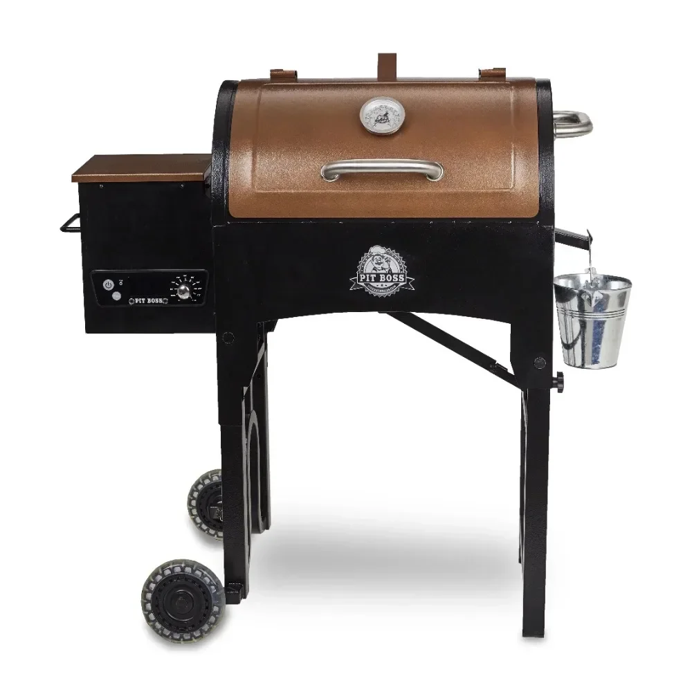 Pit Boss 340 Sq. in. Portable Tailgate, Camp Pellet Grill with Folding Legs Parrilla Carbon Contact Grill  Barbecue Outdoor