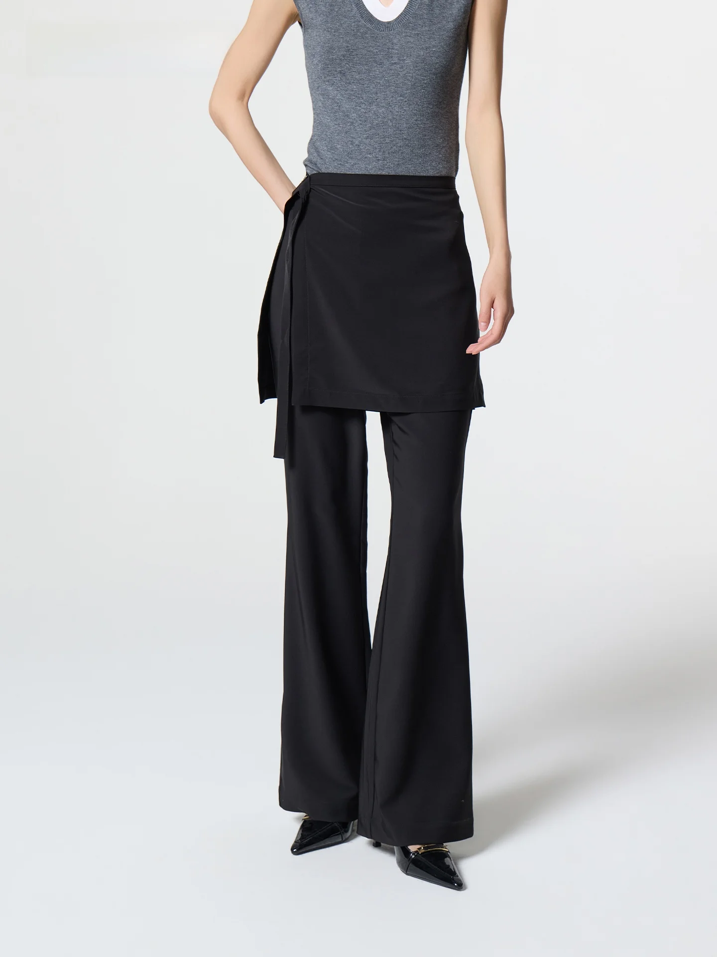 High Waist Wide Leg Pants Casual Black Slimming Women's Fashion Korean Style Spring Summer Autumn Seasonal New Arrival