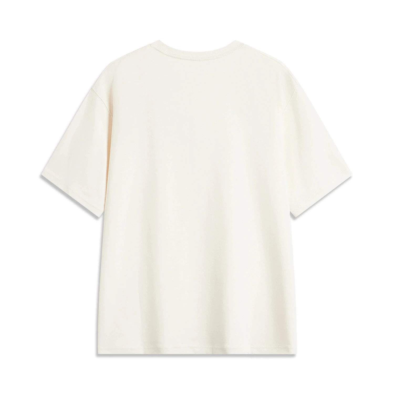 Li-Ning Men CROSS Sports T-Shirt AT DRY SMART 56%Cotton 44%Polyester Loose Fit LiNing Short Sleeve Tee Tops AHSU507 image 4