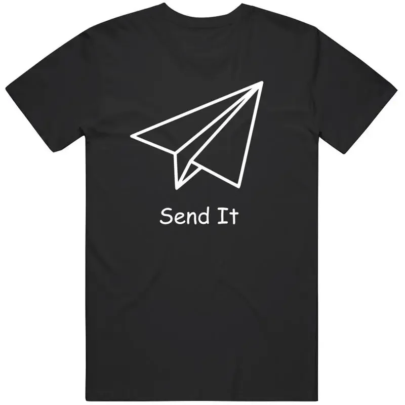 Funny Paper Airplane Send It T Shirt