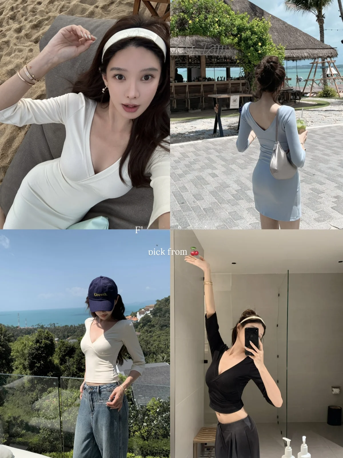 

Weekly Fitcheck Short Sleeve V-Neck T-Shirt Dress Women's Fashion Spring Collection Multi-Color Slimming High Waist Skirt