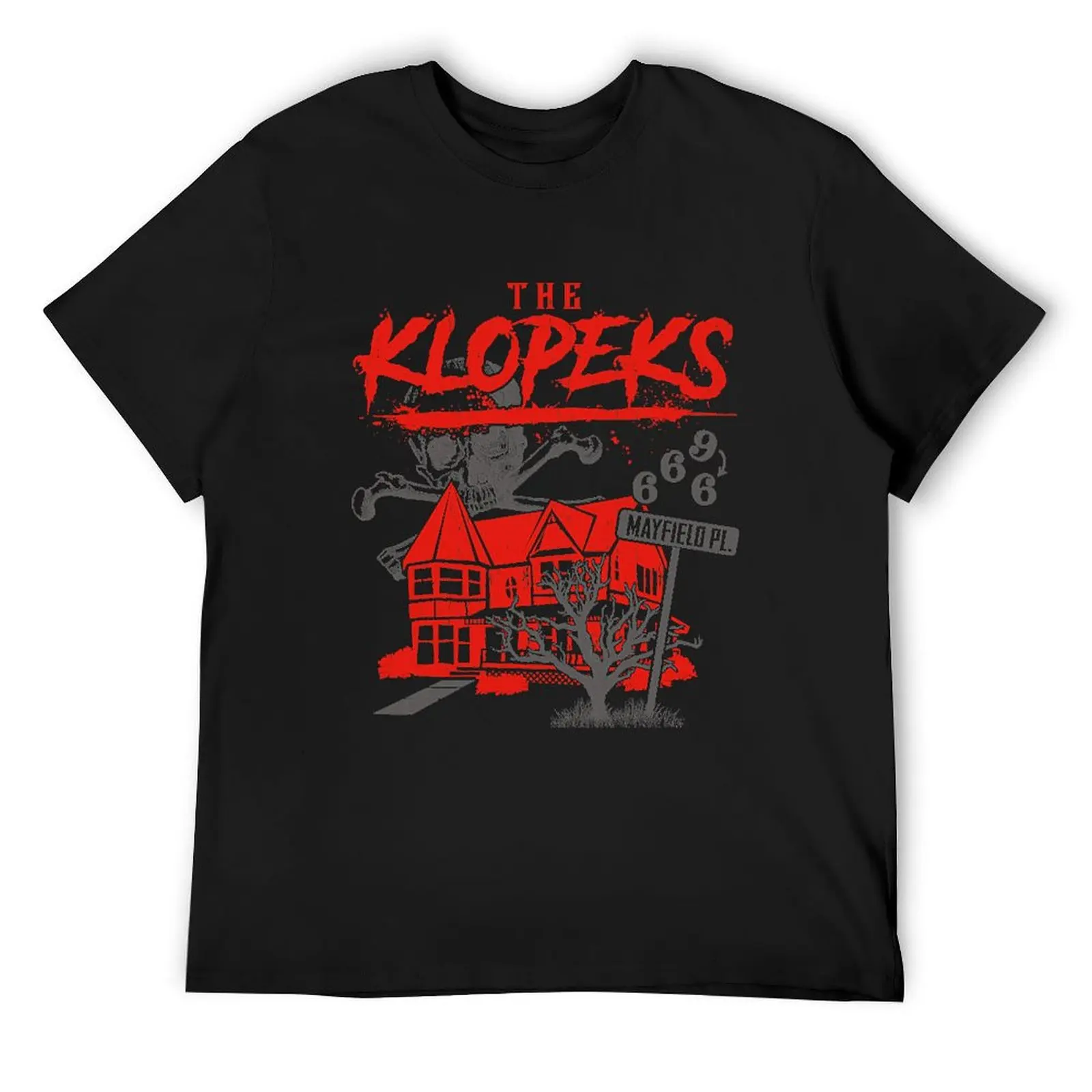 The Klopeks - House of Horrors T-Shirt oversized t shirt vintage anime clothes men clothings