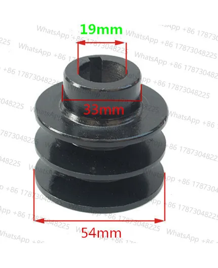 35mm OD 19mm/20mm ID V Belt Pulley Bore Die Double Groove For  168F 170F GX110 GX120 GX160 GX200 7HP ATV Go Kart Engines
