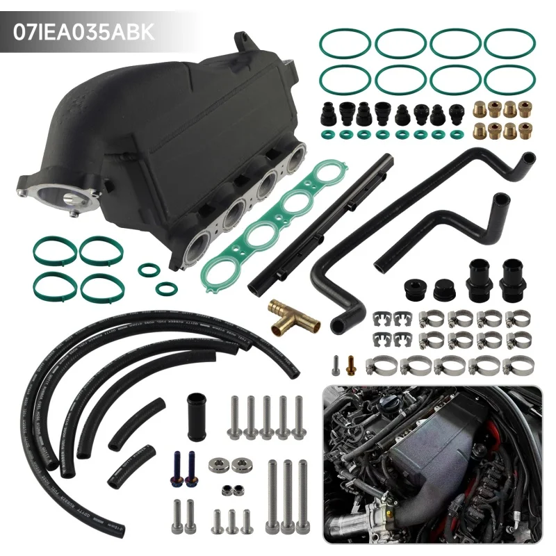 

Высокопроизводительный алюминиевый интеркулер (нагнетательный воздухоохладитель) с верхним расположением патрубков и впускным коллектором для двигателей BMW G-серии B48 2019+