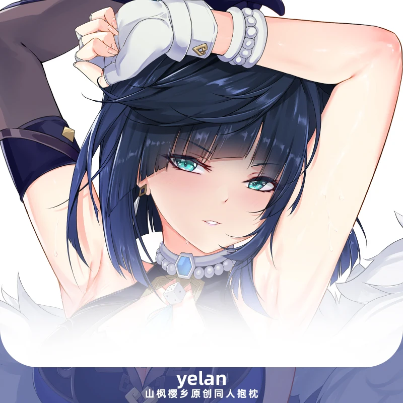 غطاء وسادة جينشين يلان تأثير داكيماكورا ، غطاء وسادة جسم فتاة مثير