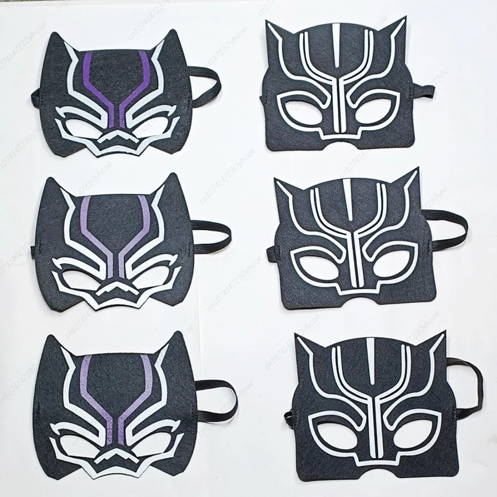 24 Stück Disney Marvel Black Panther Halloween-Masken für Kinder, Superhelden-Cosplay-Kostüm, Maske für Kinder, Weihnachtsfeier-Geschenke