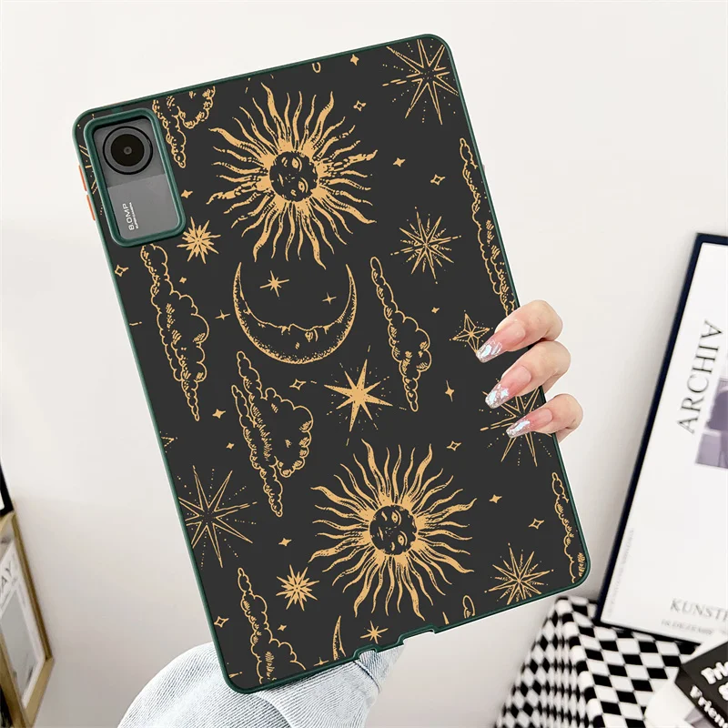 Capa Dura Matte para Xiaomi Pad 6, Lua Abstrata, Caminhada Pintura, Xiaomi Mi Pad 6, 6S Pro, 12.4 Case, Redmi Pad SE, 2023