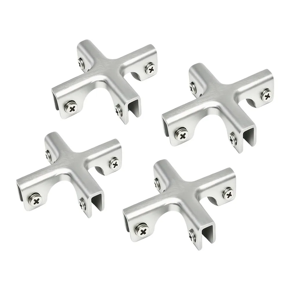 Aluminum Alloy Glass Bracket Intended for Panel Linking Applications Where For 4mm to 8mm Thickness Glass or Is Employed