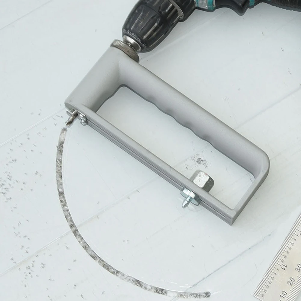 1Pc Adjustable Hole Cutter 55-305mm Silver Aluminum Alloy For Stainless Steel Panel Ventilation Duct Drilling Tool