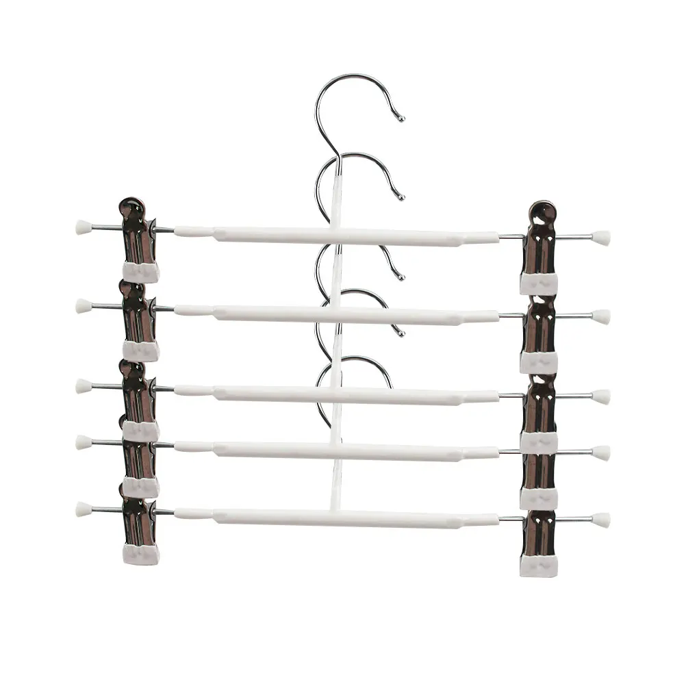 

5 Pcs Skirt Trouser Stand with Clip Clothing Hangers Coat for Trousers Clothes Pants Skirts