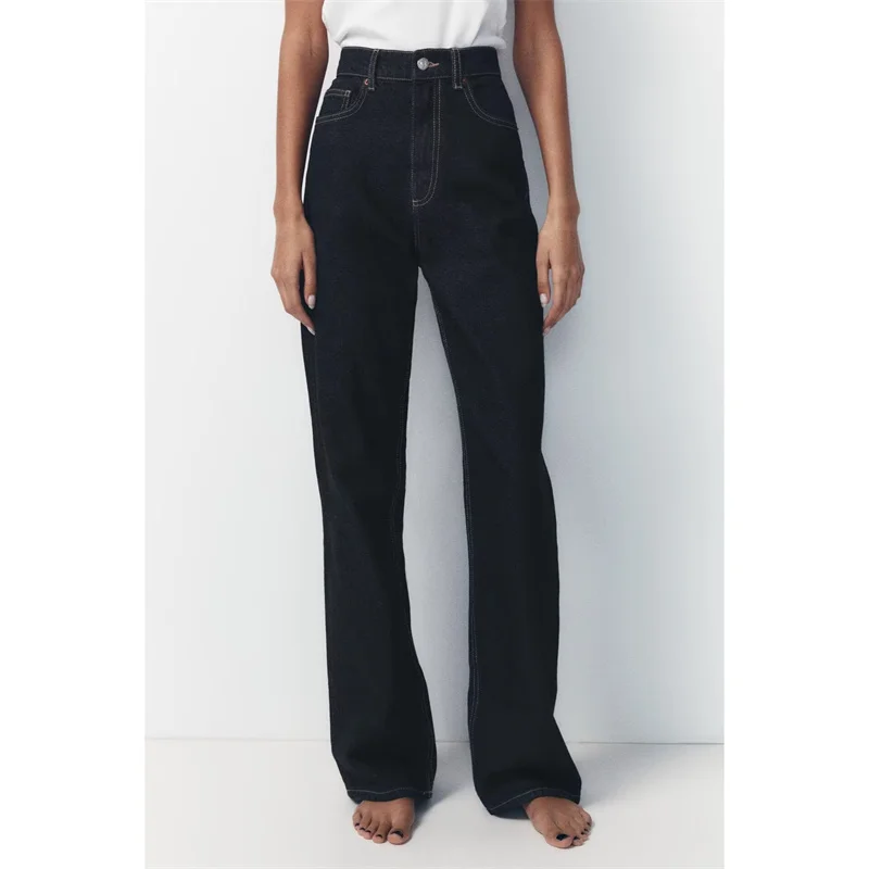 

BANA Slim Fit High Waist Long Straight Leg Jeans Women's Premium Denim orts Summer Faion High Rise Skinny Jeans