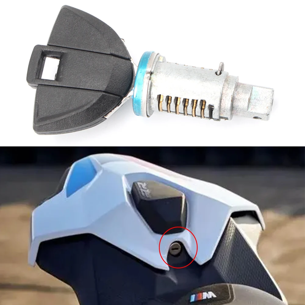 

Motorcycle Rear Passenger Seat Lock Core Key Set for BMW S1000RR S1000R 2016 2015 2017 2018 / S 1000RR S1000 RR 2015-2018