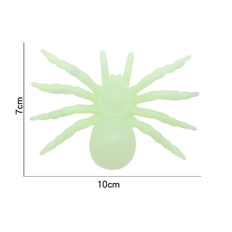 5/10 pçs simulação aranha realista modelo de aranha adereços luminosos festa de halloween feriado brincadeira assustador brinquedos