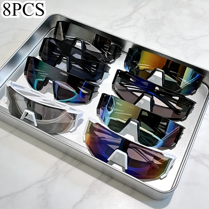 2/3/4/7/8-Pack Oversized Glasses Unisex, Baseball Use Lightweight, Summer Essential