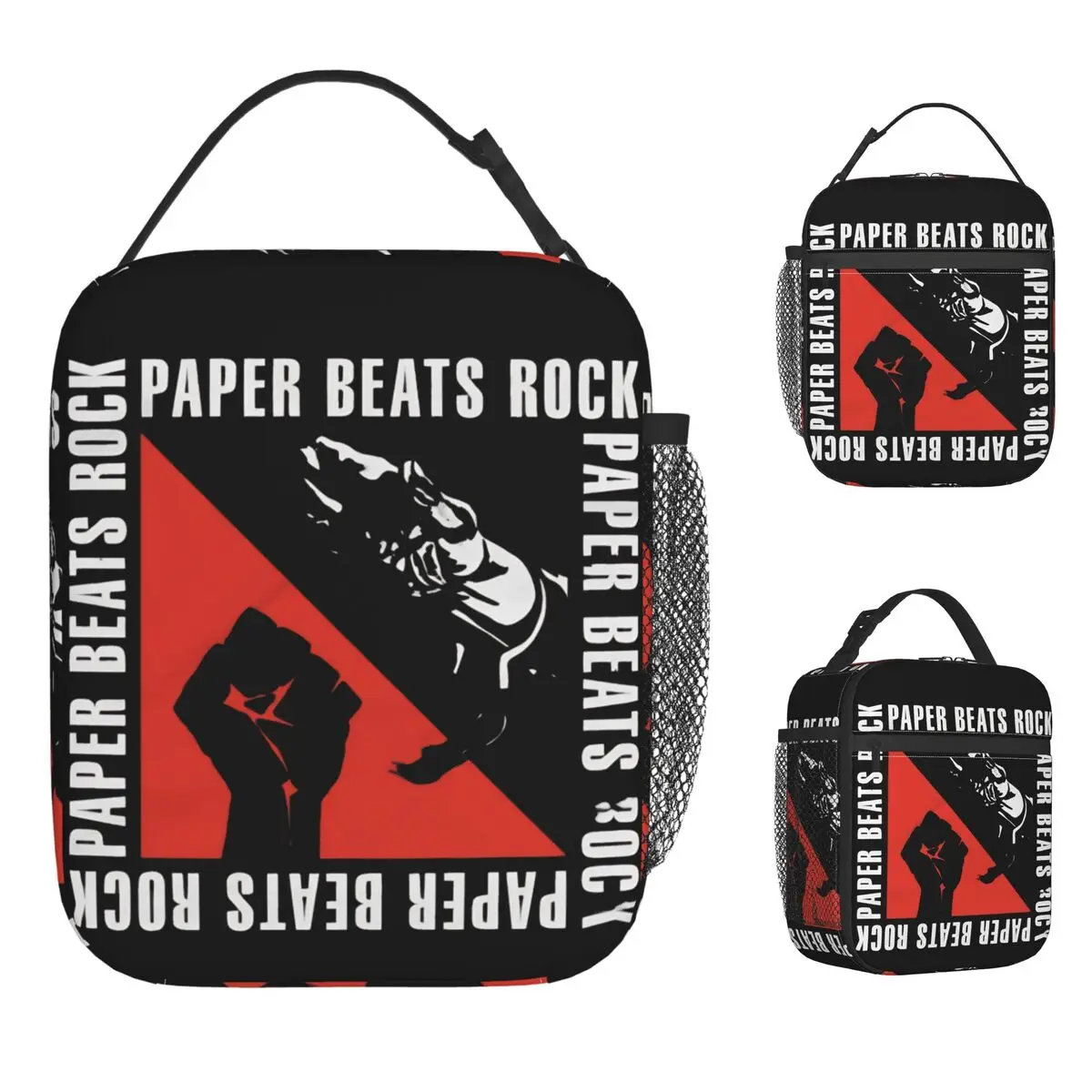

Термосумка-холодильник P-paper Beating Rock, милый ланч-бокс для пикника на природе, портативная термосумка-тоут для мужчин, с принтом Оксфорд