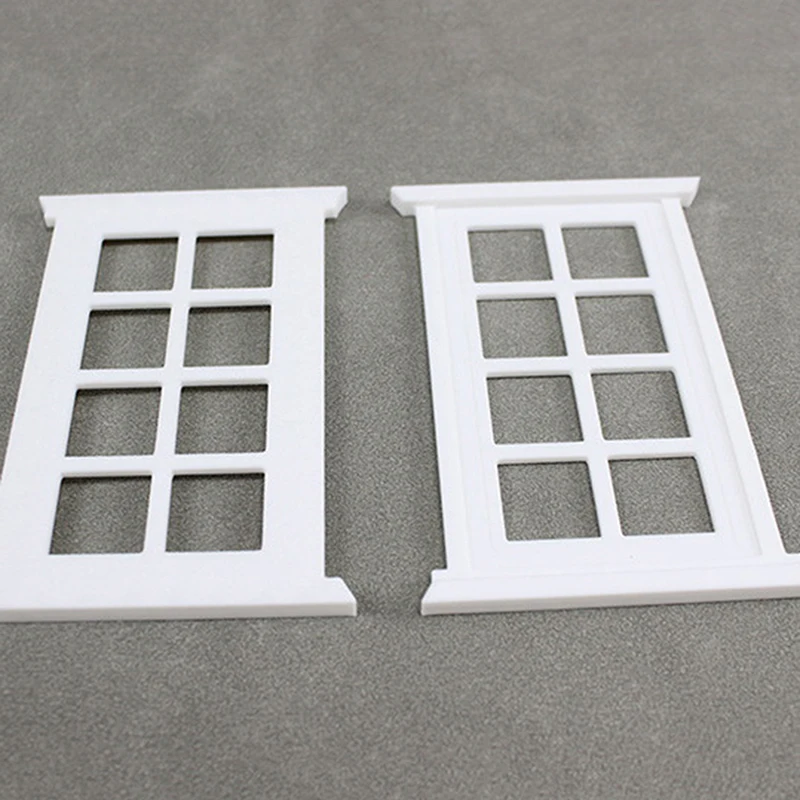 1PC casa delle bambole in miniatura cornice per finestra modello decorazione finestre casa delle bambole 1/12 mini mobili giocattolo